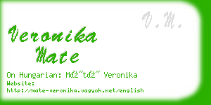 veronika mate business card